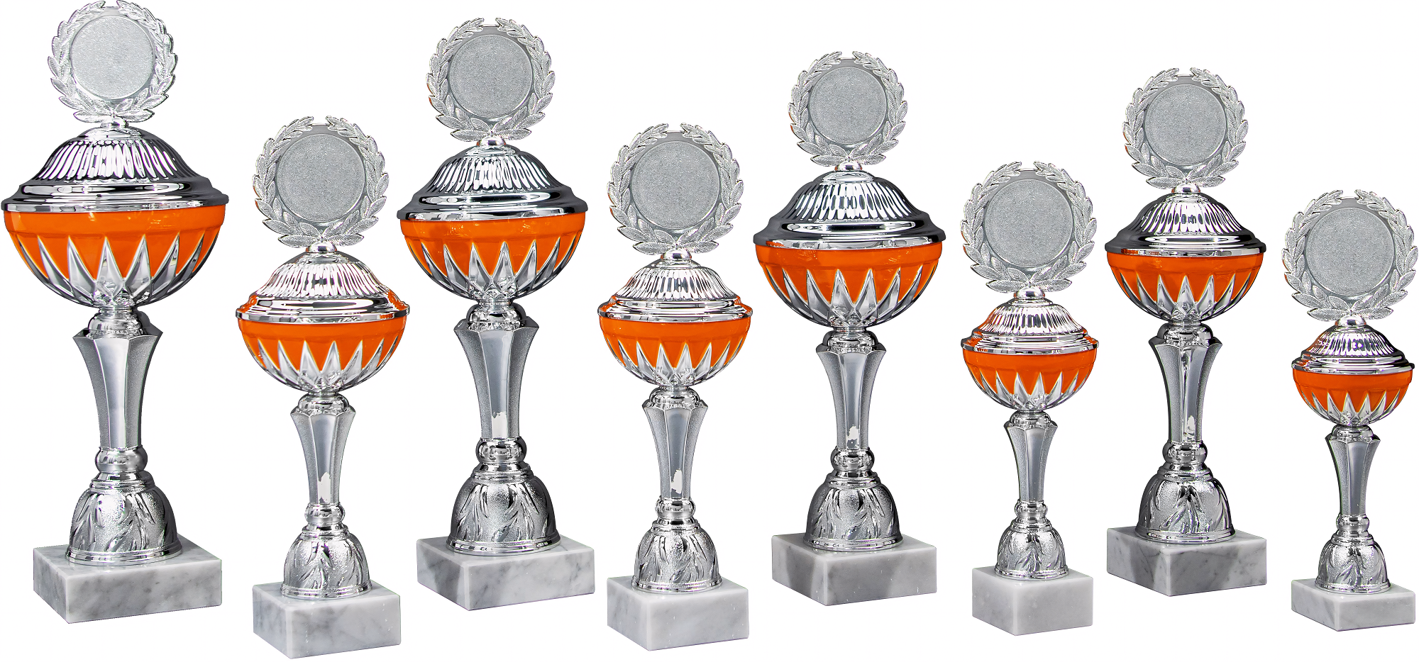 Pokal Maximilian 27,5 cm Orange-Silber