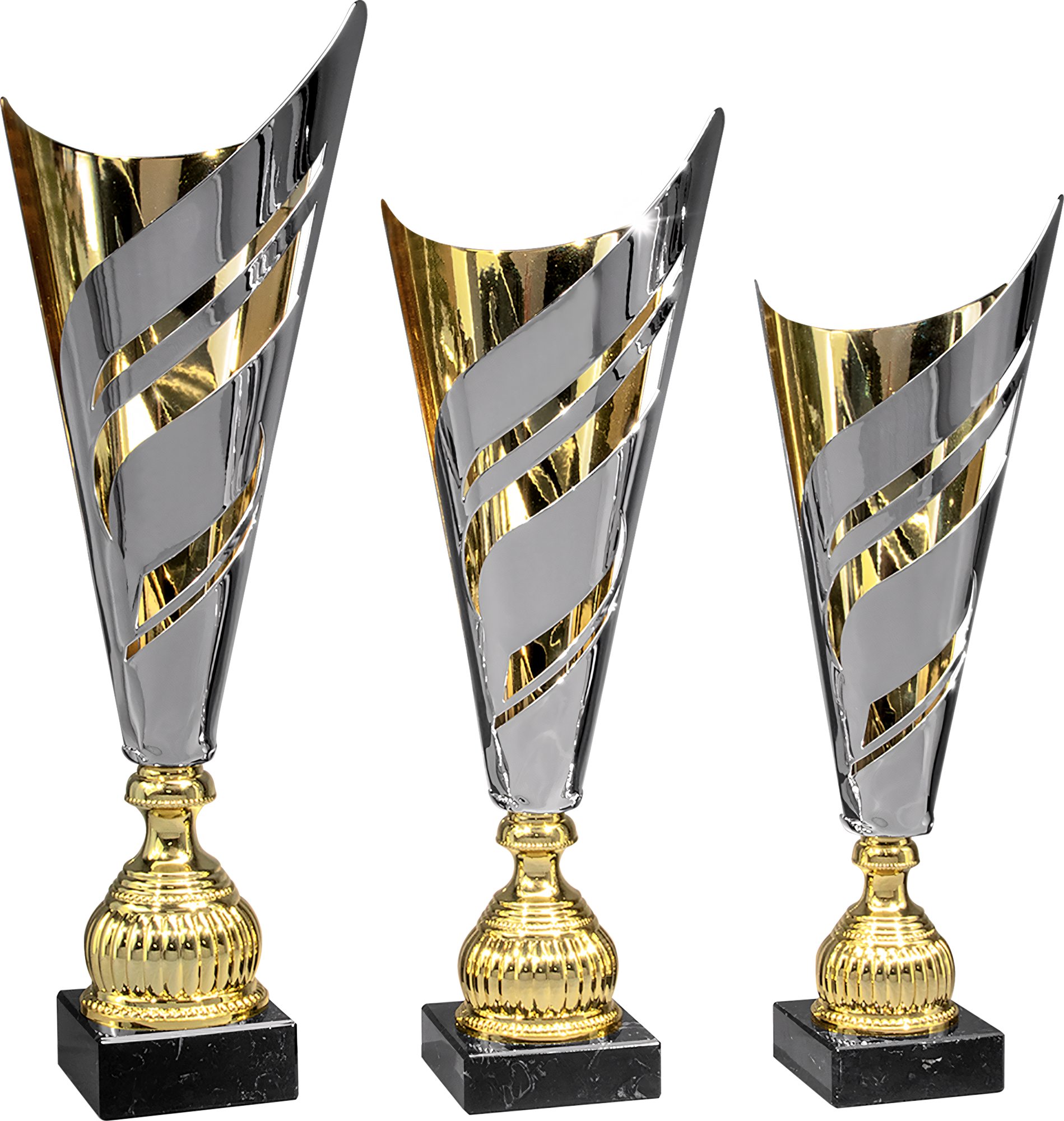 Pokal Charlotte 44,5 cm Gold-Silber
