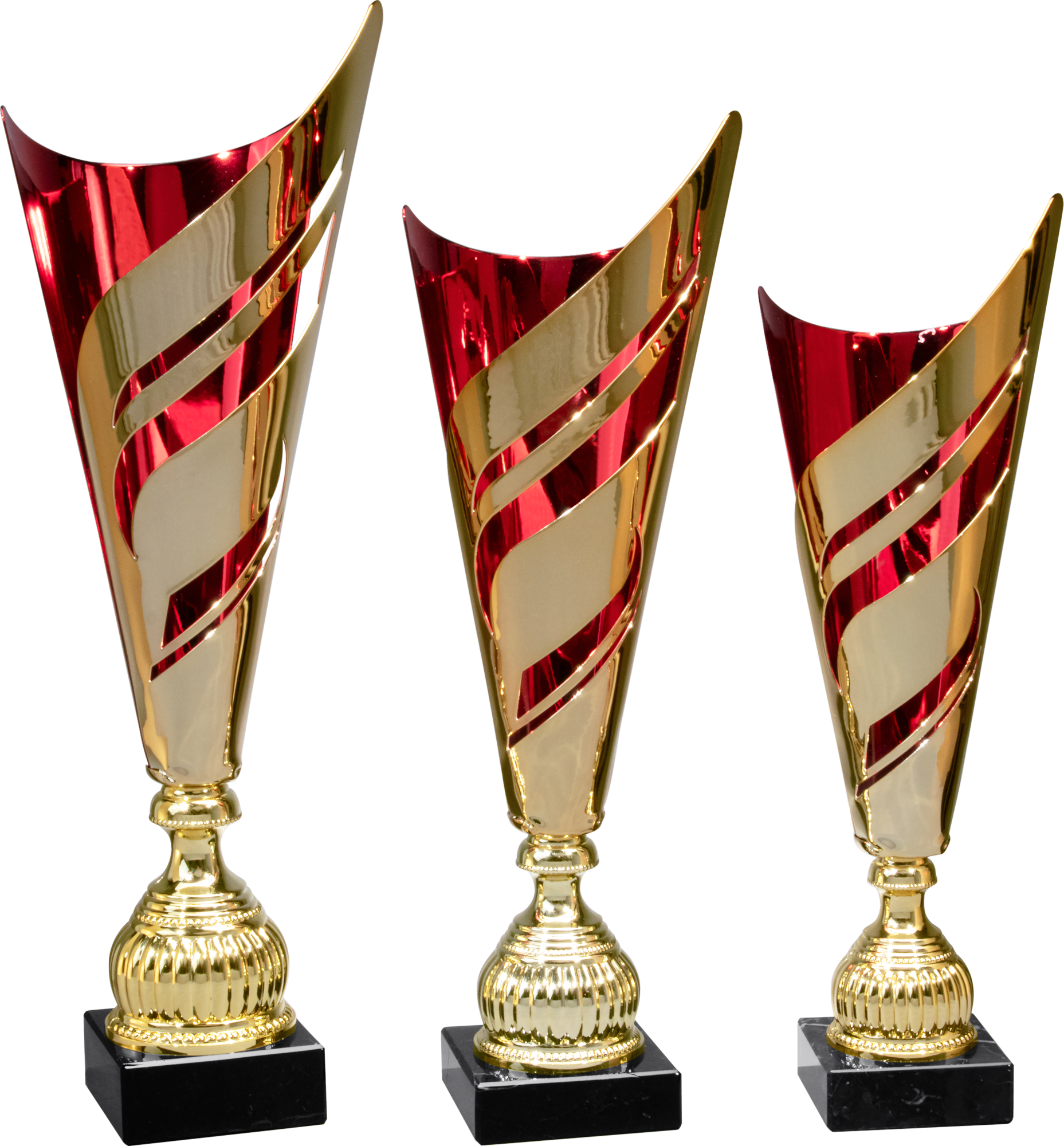 Pokal Leopold 53,5 cm Gold-Rot