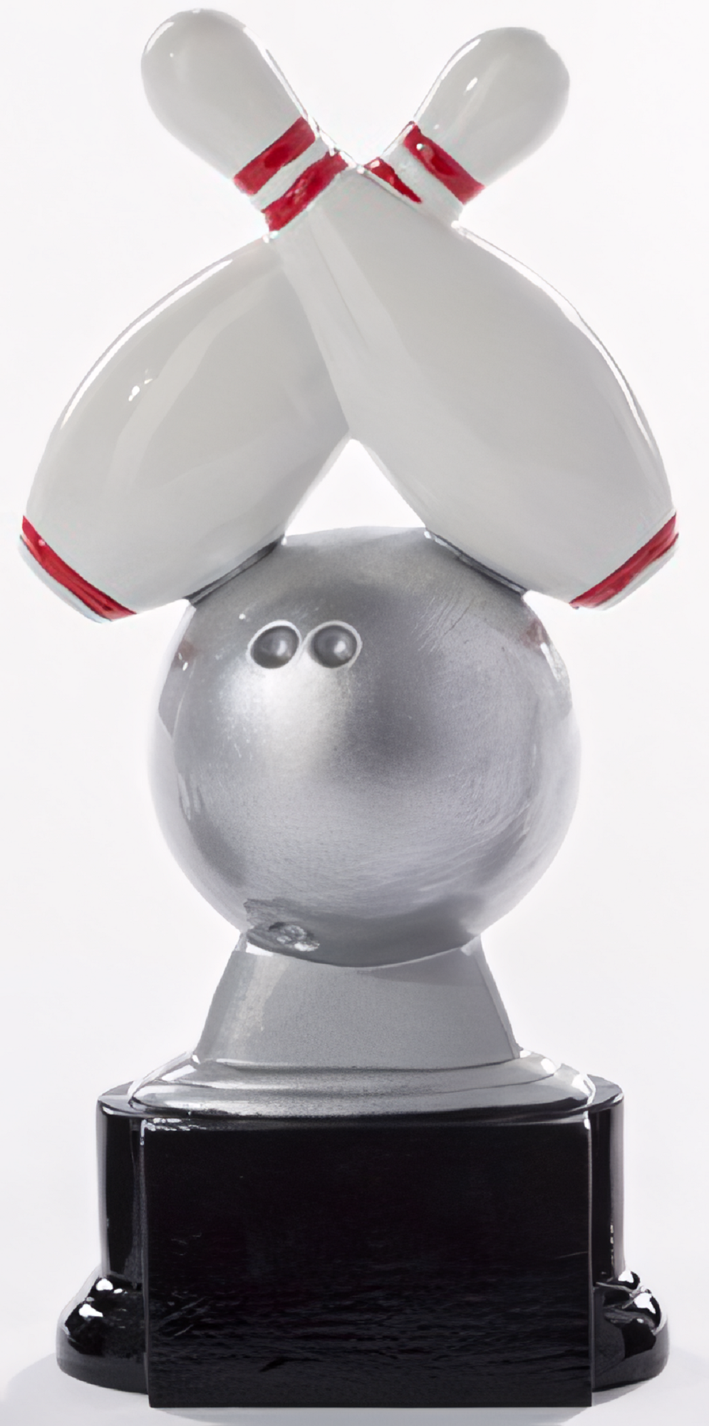 Trophäe Alisa 18 cm Rot-Silber-Weiß