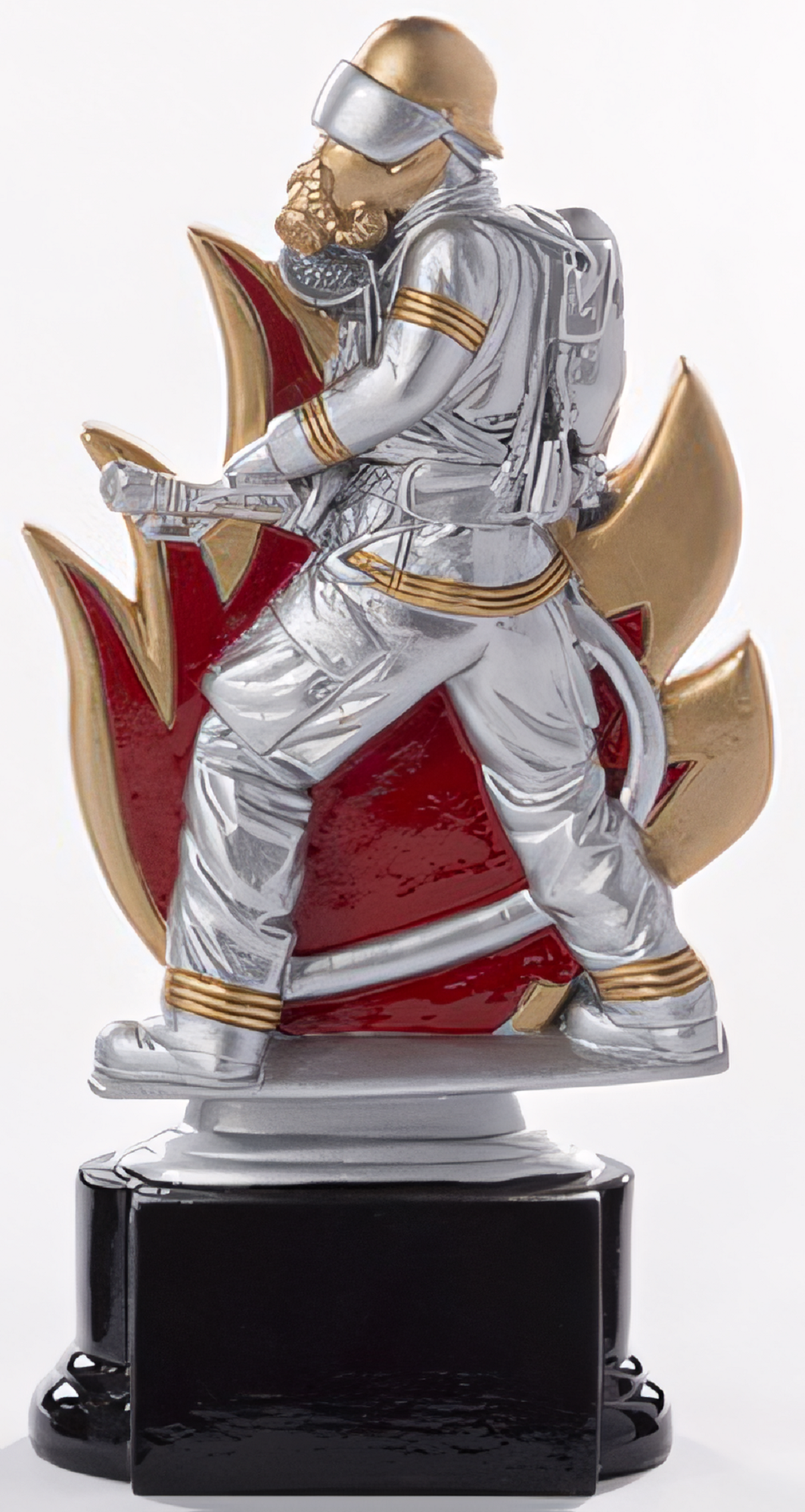 Trophäe Beatrix 18 cm Gold-Grau-Rot
