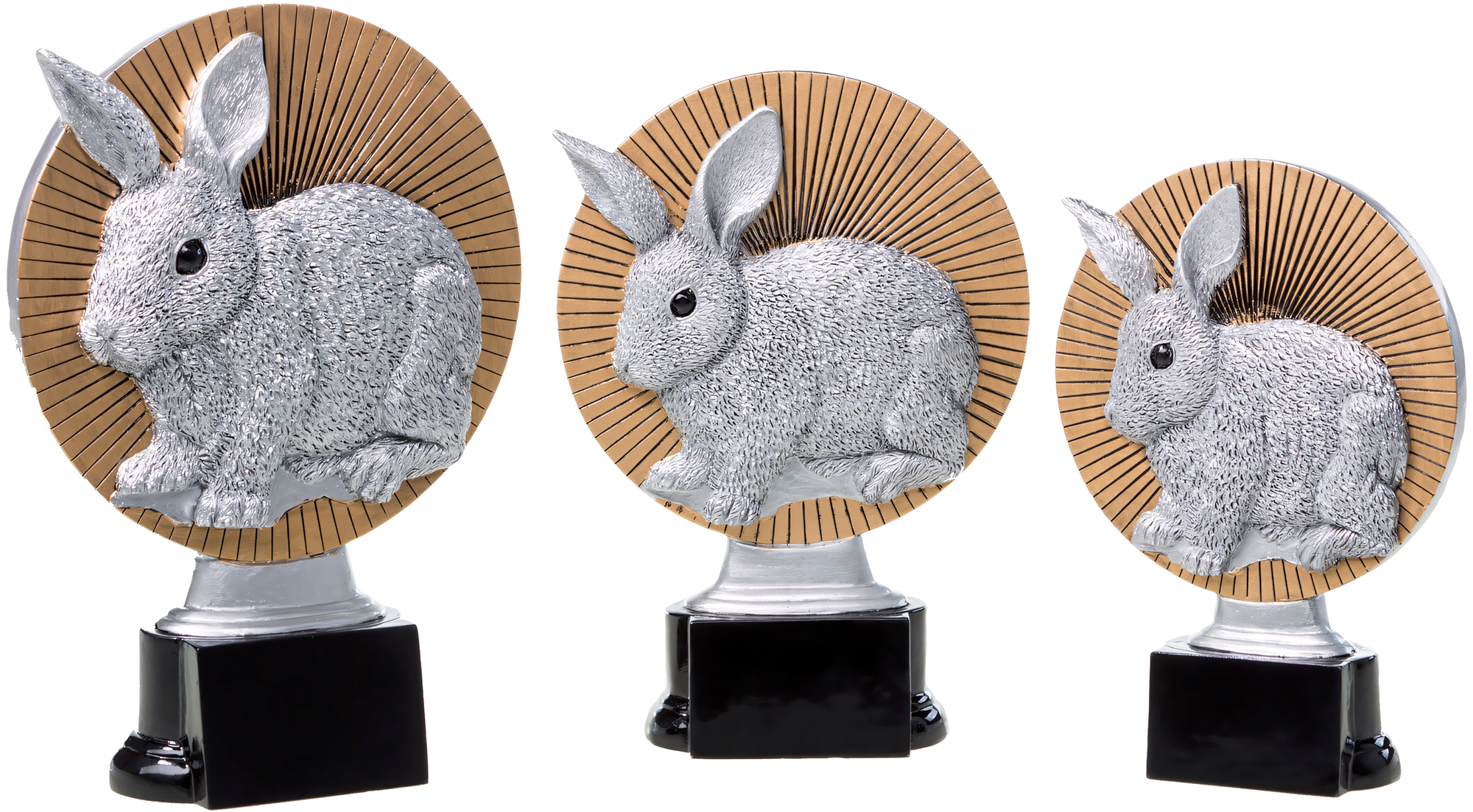 Trophäe Clementine 18 cm Gold-Grau