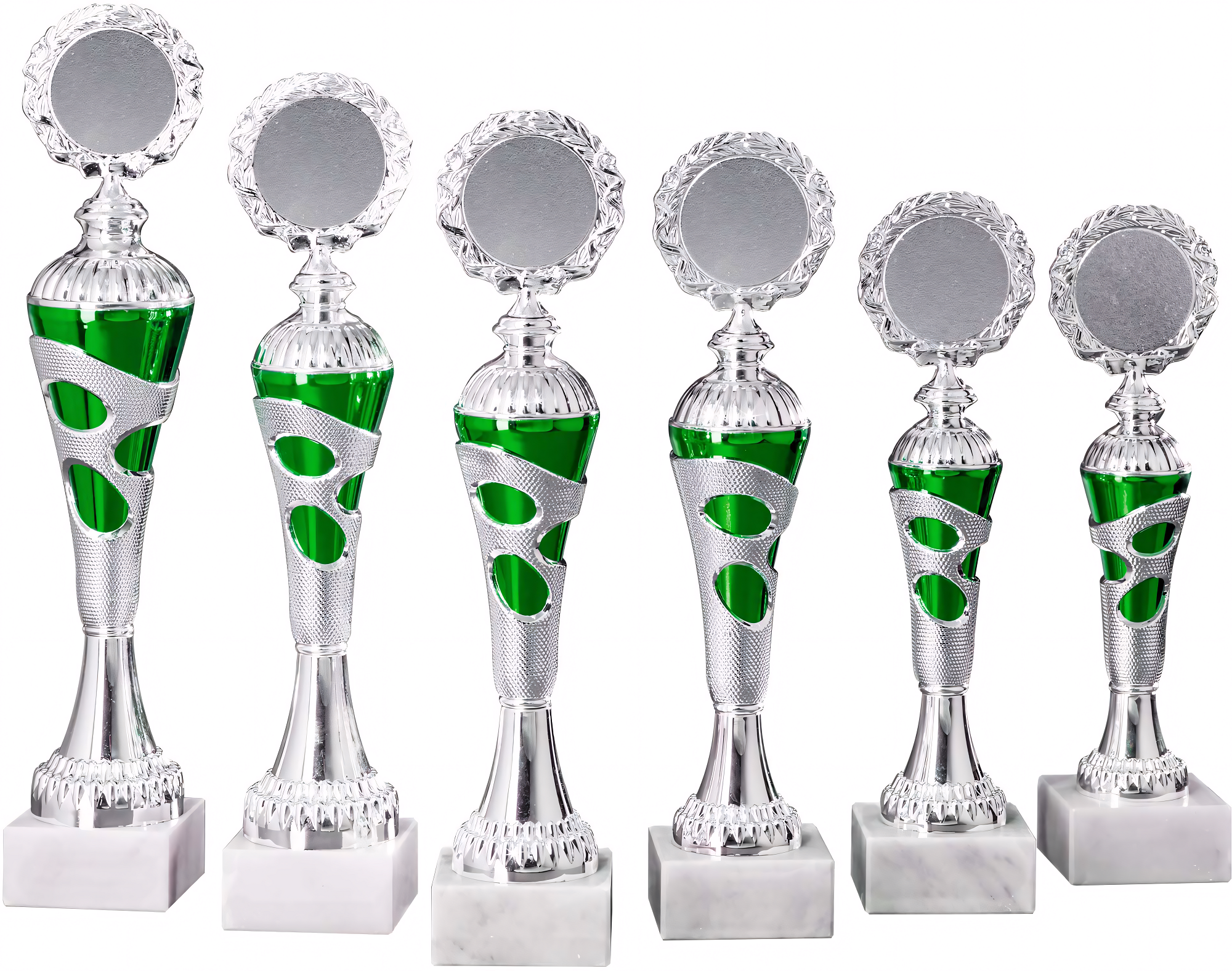 Pokal Sophia Dorothea 29 cm Grün-Silber