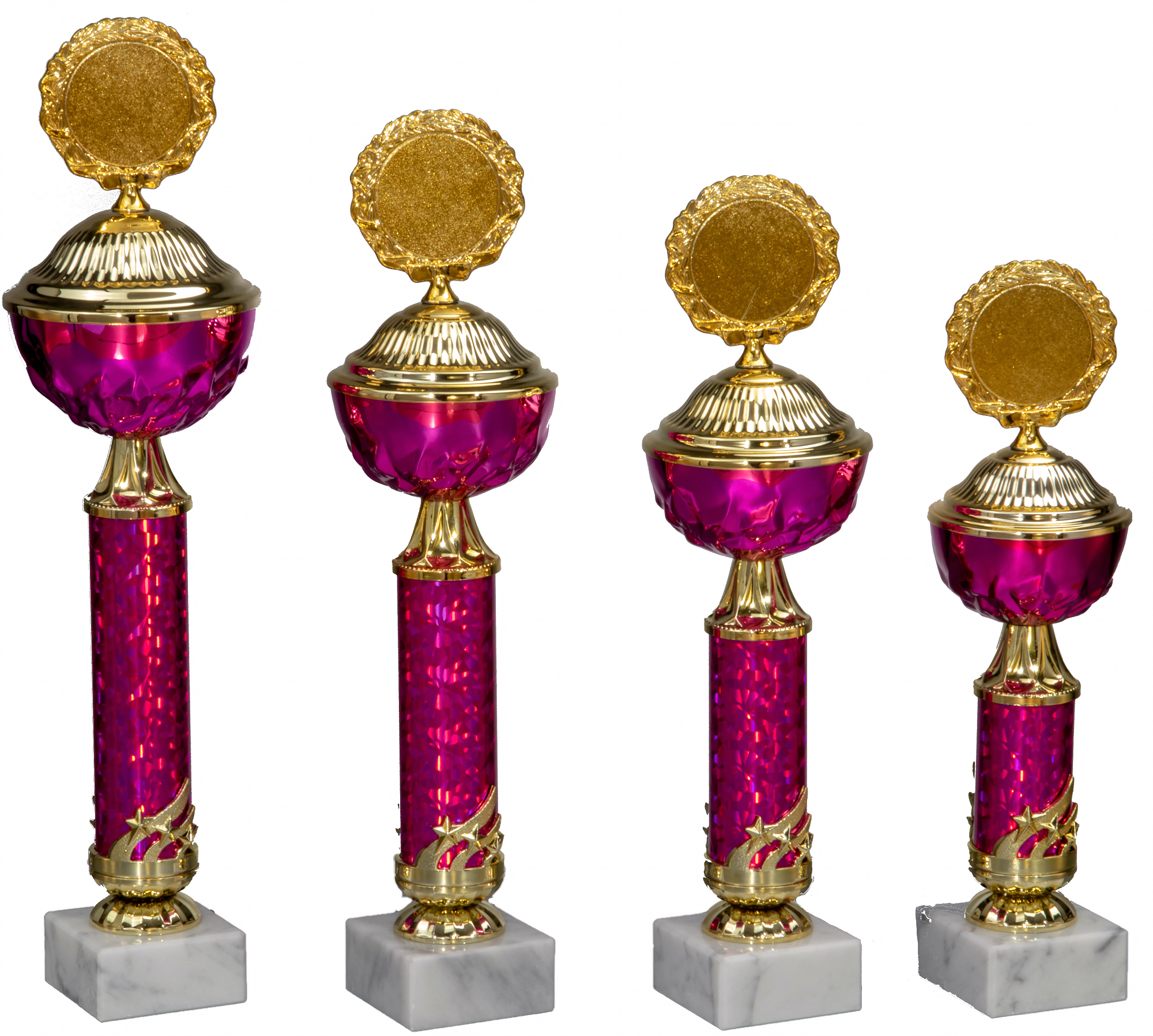 Pokal Nathanael 30 cm Gold-Rosa