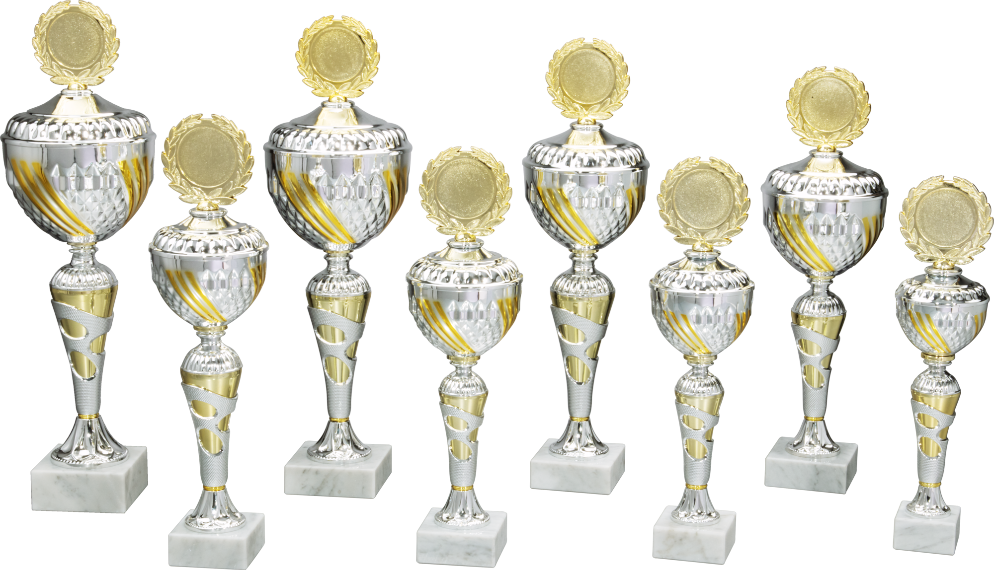 Pokal Marina 33,8 cm Gold-Silber