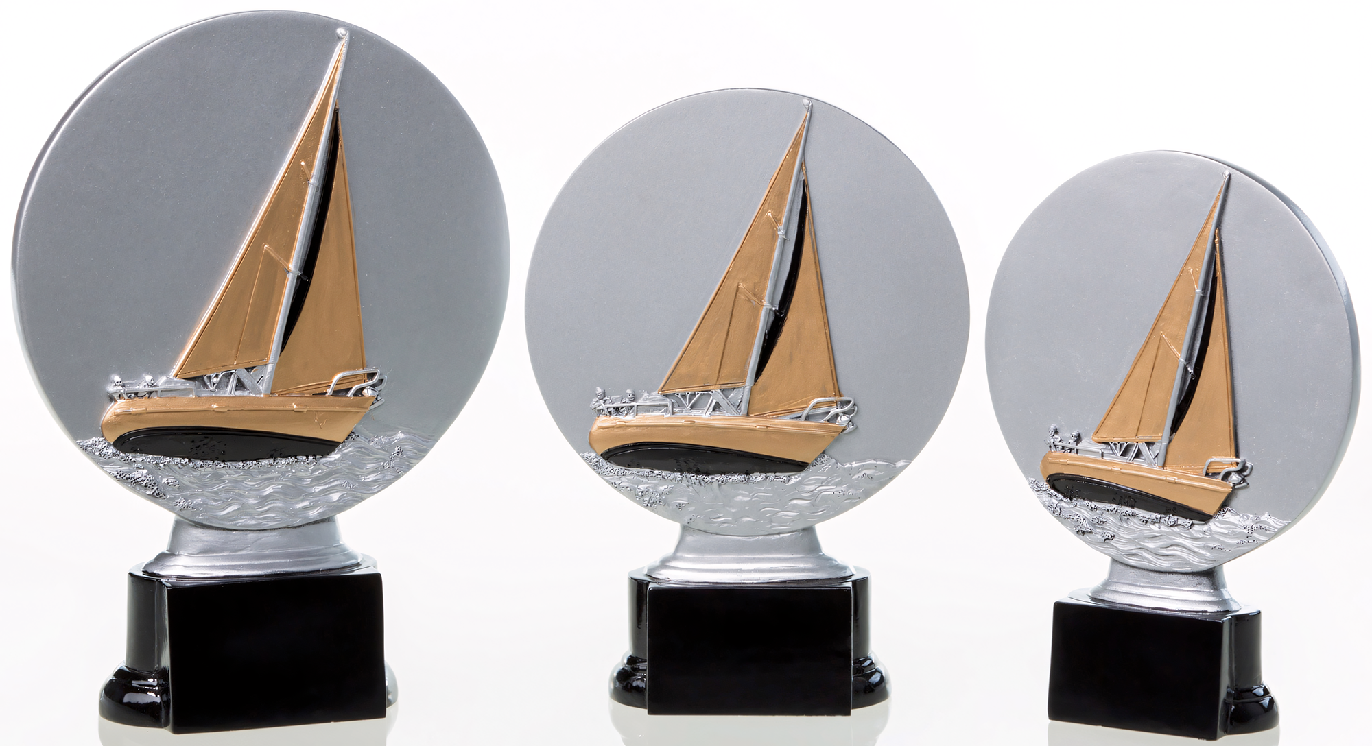 Trophäe Elizabetha 20 cm Gold-Schwarz-Silber