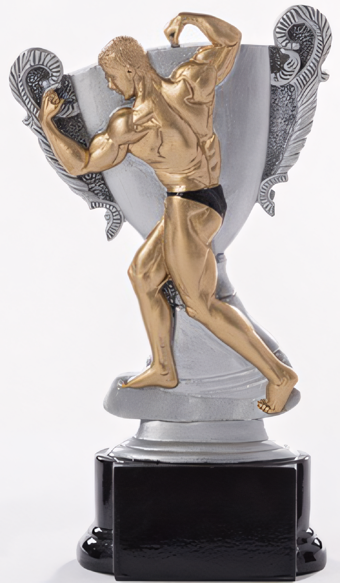 Trophäe Angelica 18 cm Gold-Grau