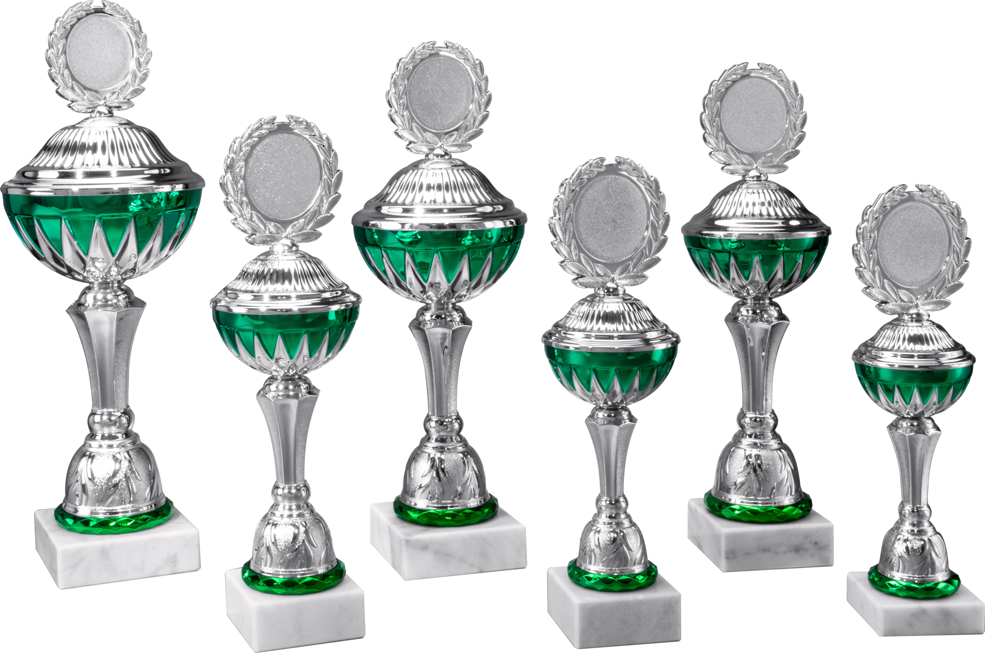 Pokal Charles 36,2 cm Grün-Silber