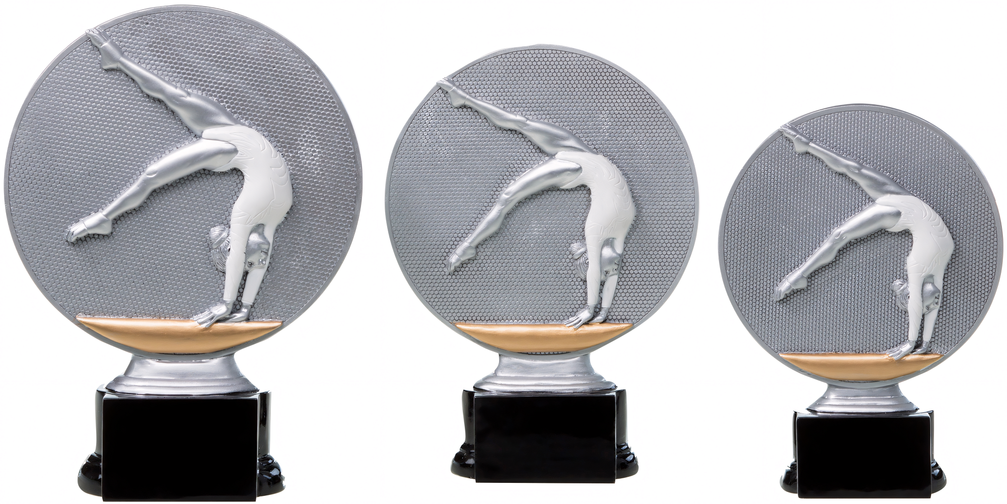 Trophäe Felicitas 16 cm Gold-Silber-Weiß
