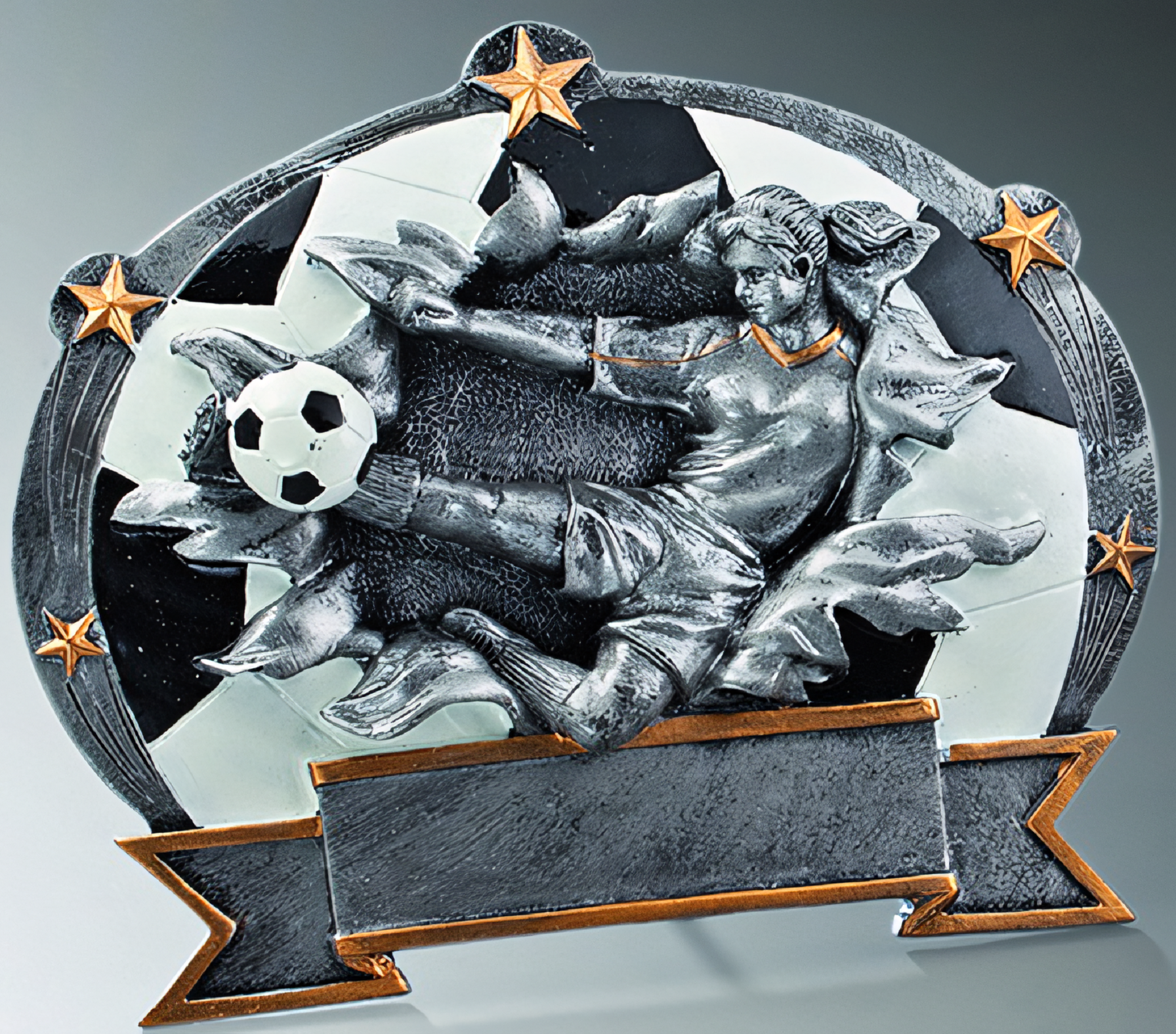 Trophäe Arthur 17,1 cm Gold-Schwarz-Silber-Weiß