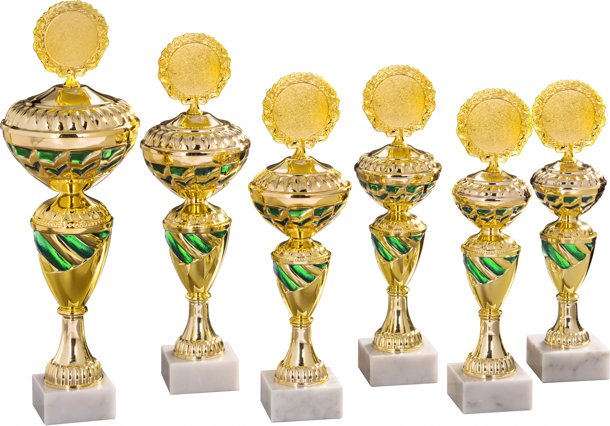 Pokal Elizabetha 29,8 cm Gold-Grün