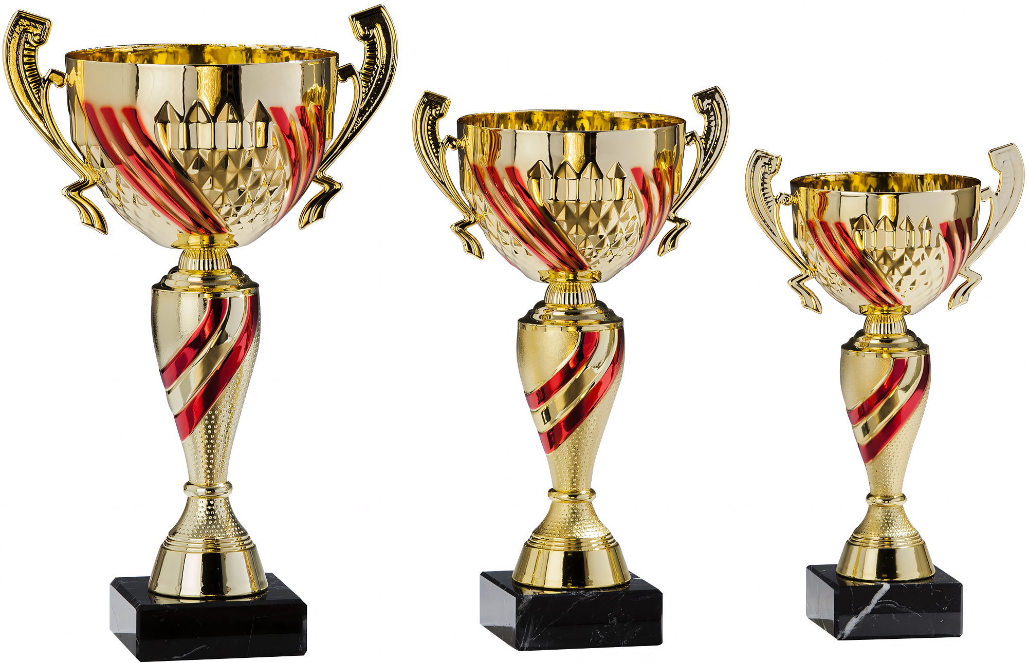 Pokal Kasimir 26 cm Gold-Rot
