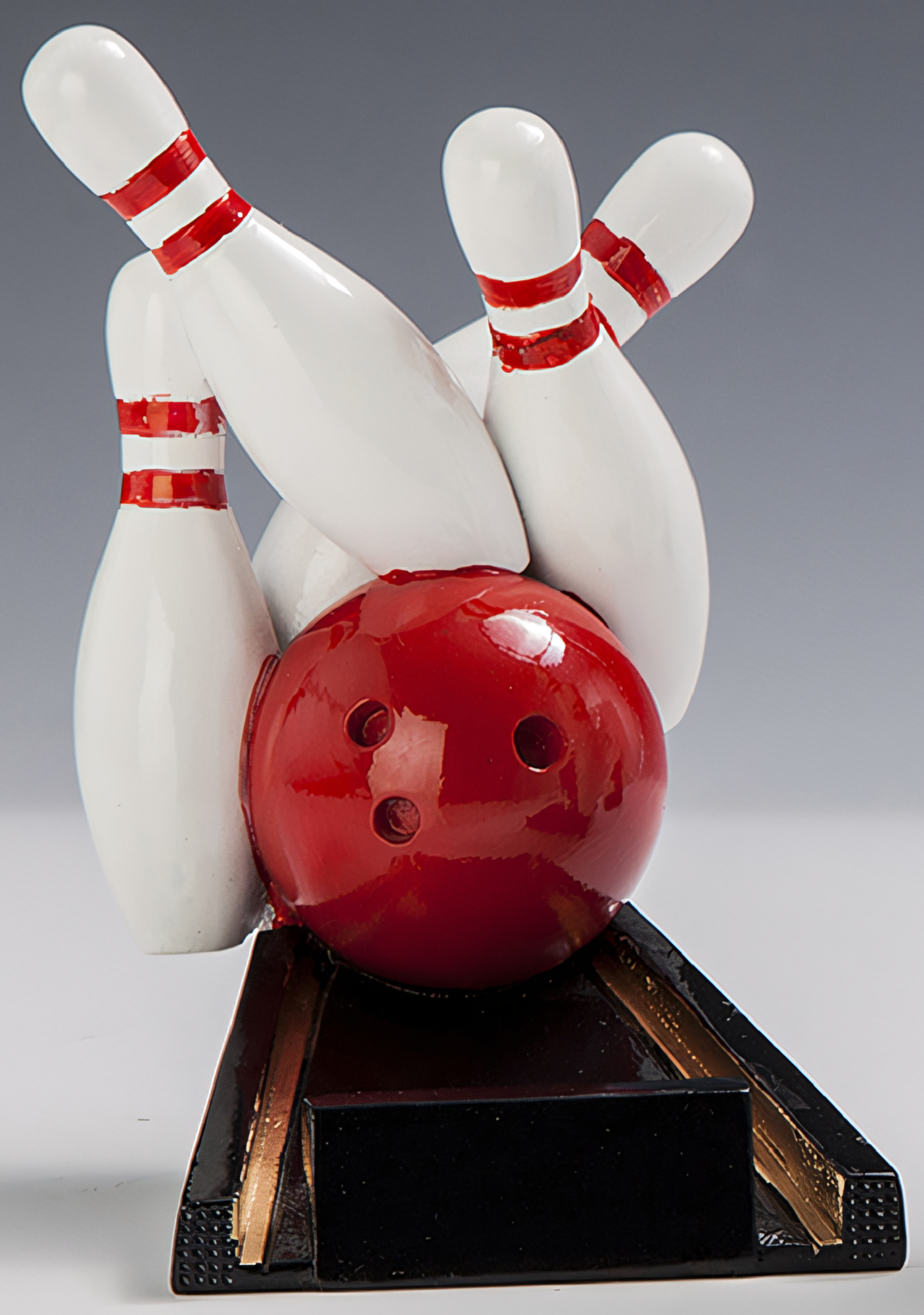 Trophäe Alfons 14,5 cm Rot-Weiß