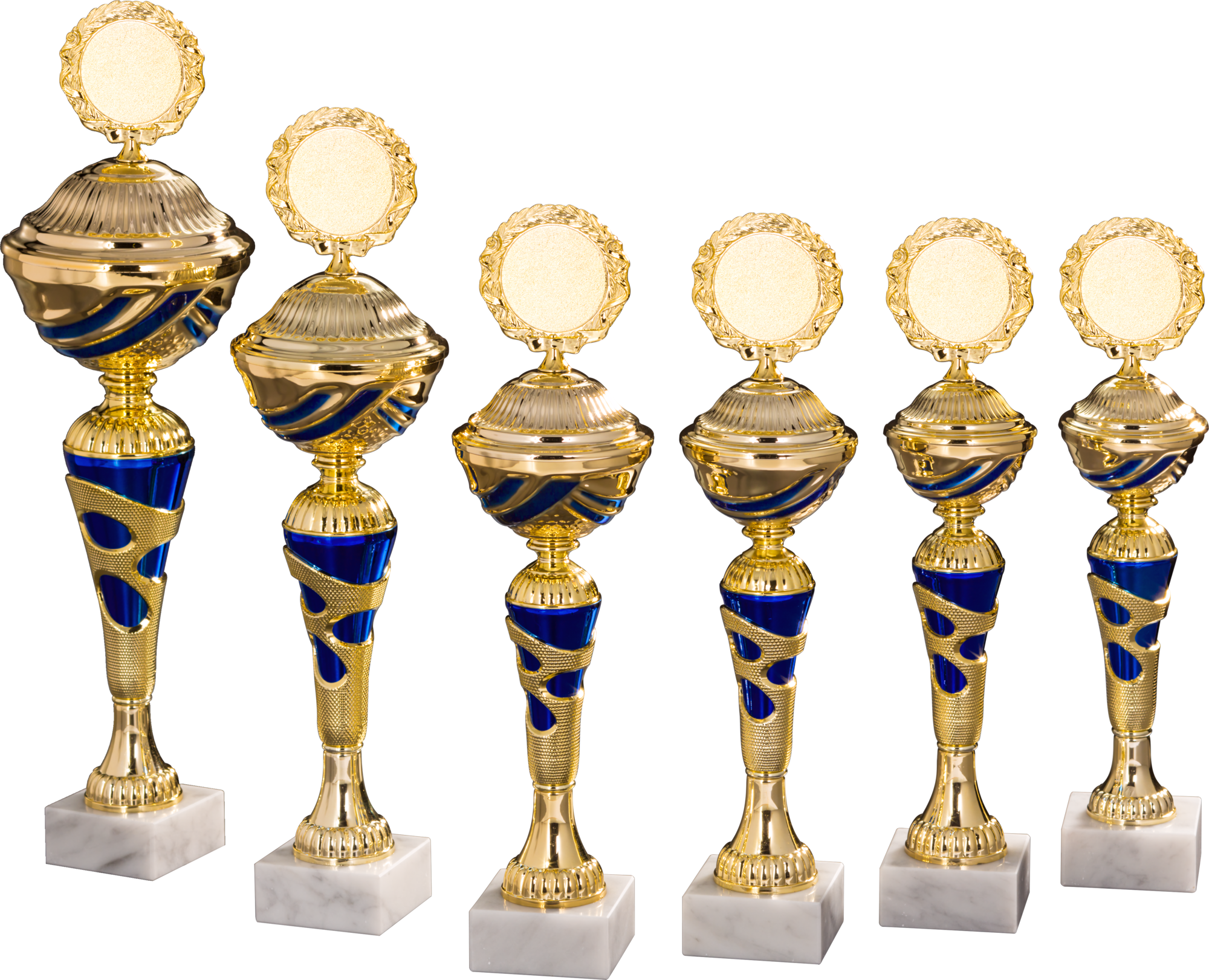 Pokal Erica 42,9 cm Blau-Gold