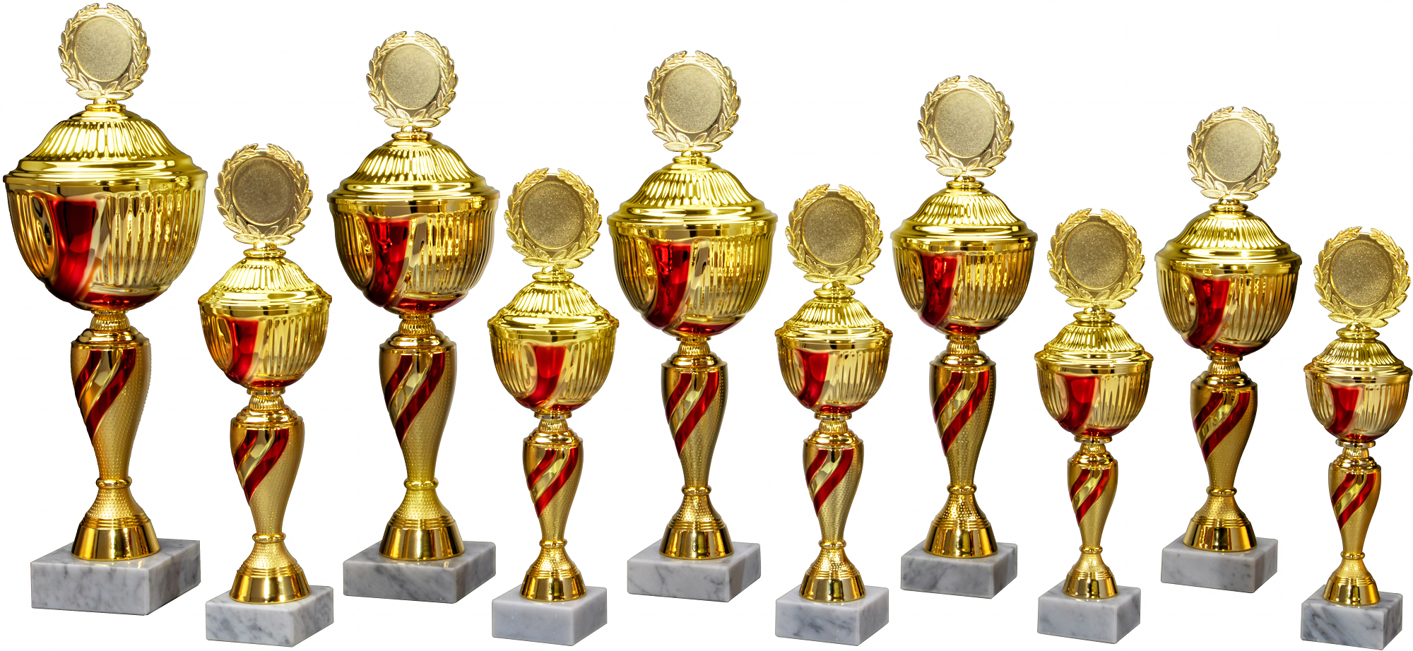 Pokal Marc 48,8 cm Gold-Rot
