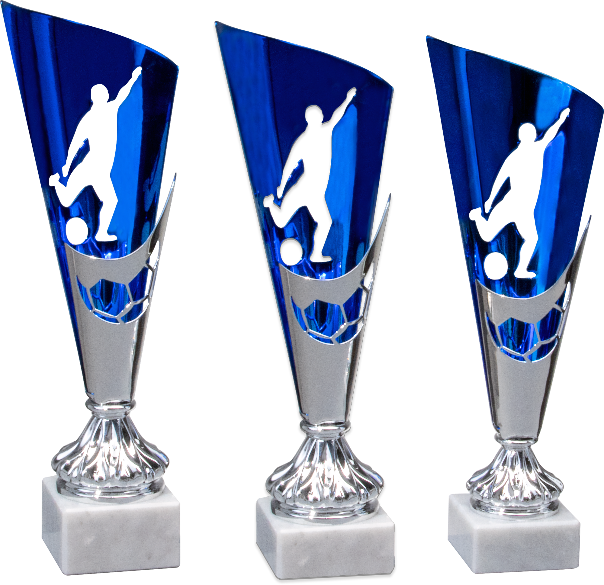 Pokal Sophia Blau-Silber