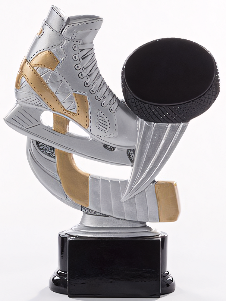 Trophäe Augustin 18 cm Gold-Grau