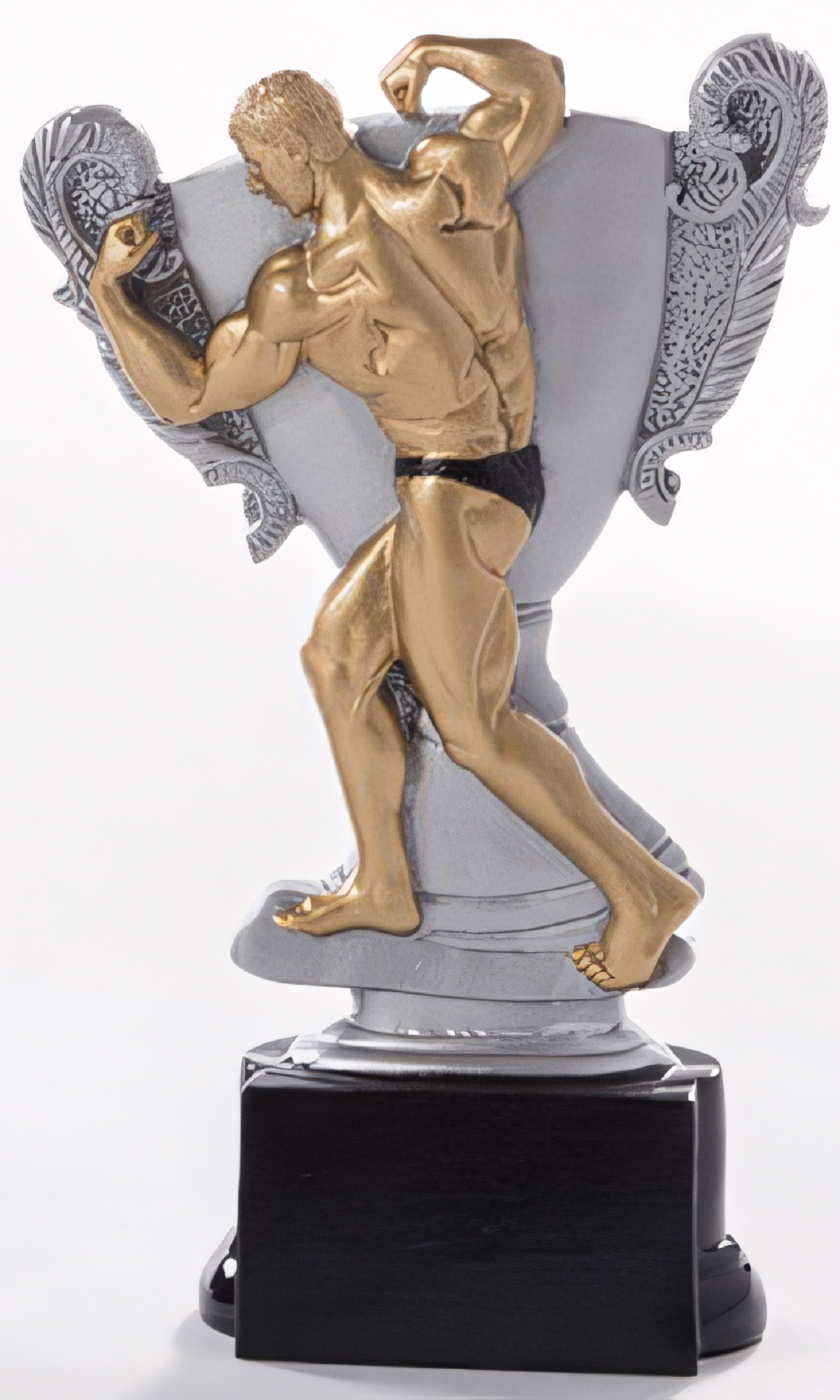 Trophäe Angelica 16 cm Gold-Grau