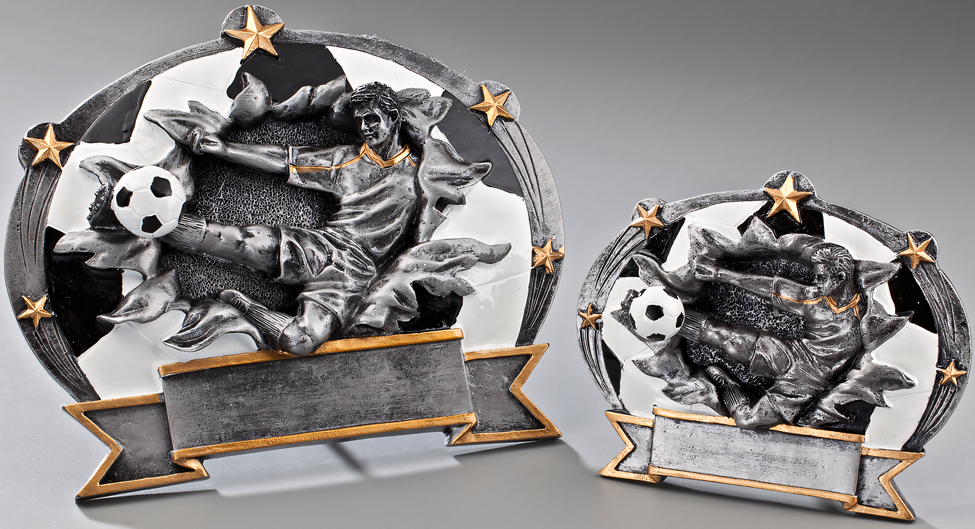 Trophäe Alexandra Gold-Schwarz-Silber-Weiß