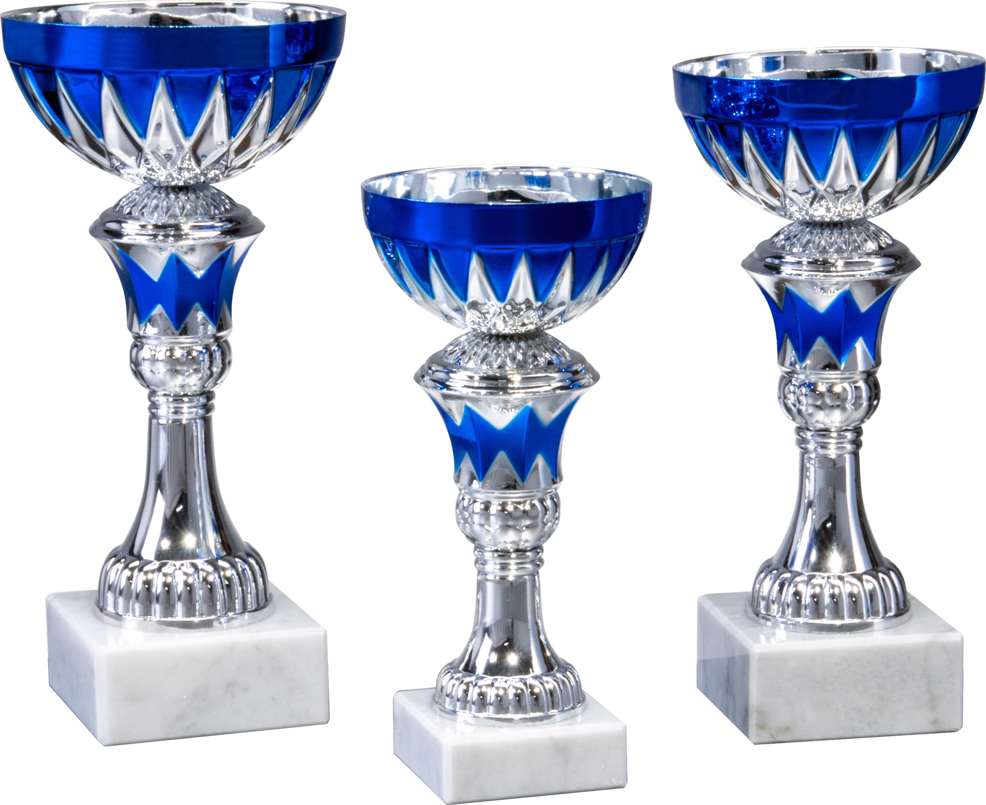 Pokal Henry Blau-Silber