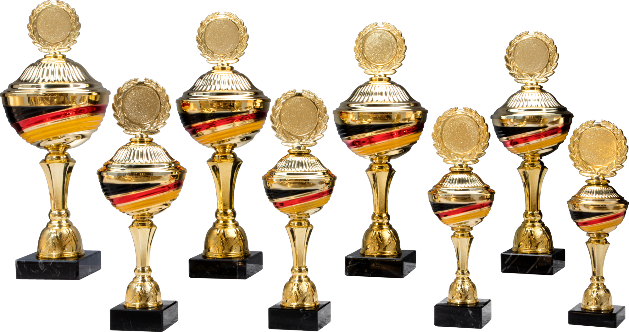 Pokal Nikolas Gold-Rot-Schwarz