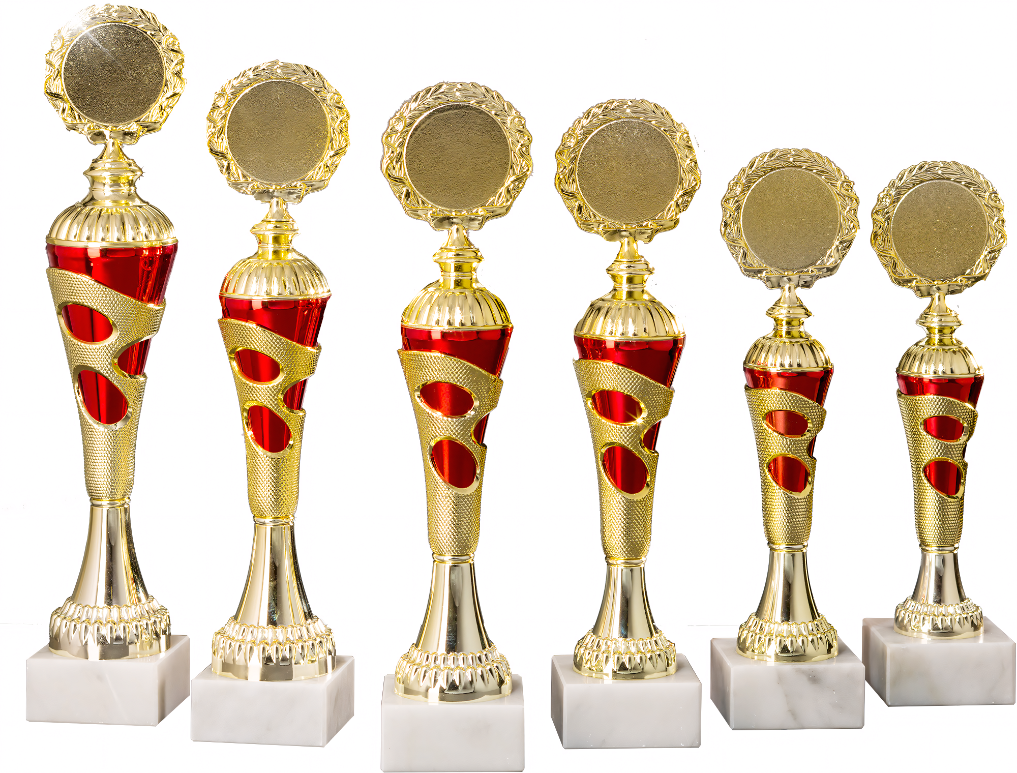 Pokal Stefanie 30 cm Gold-Rot