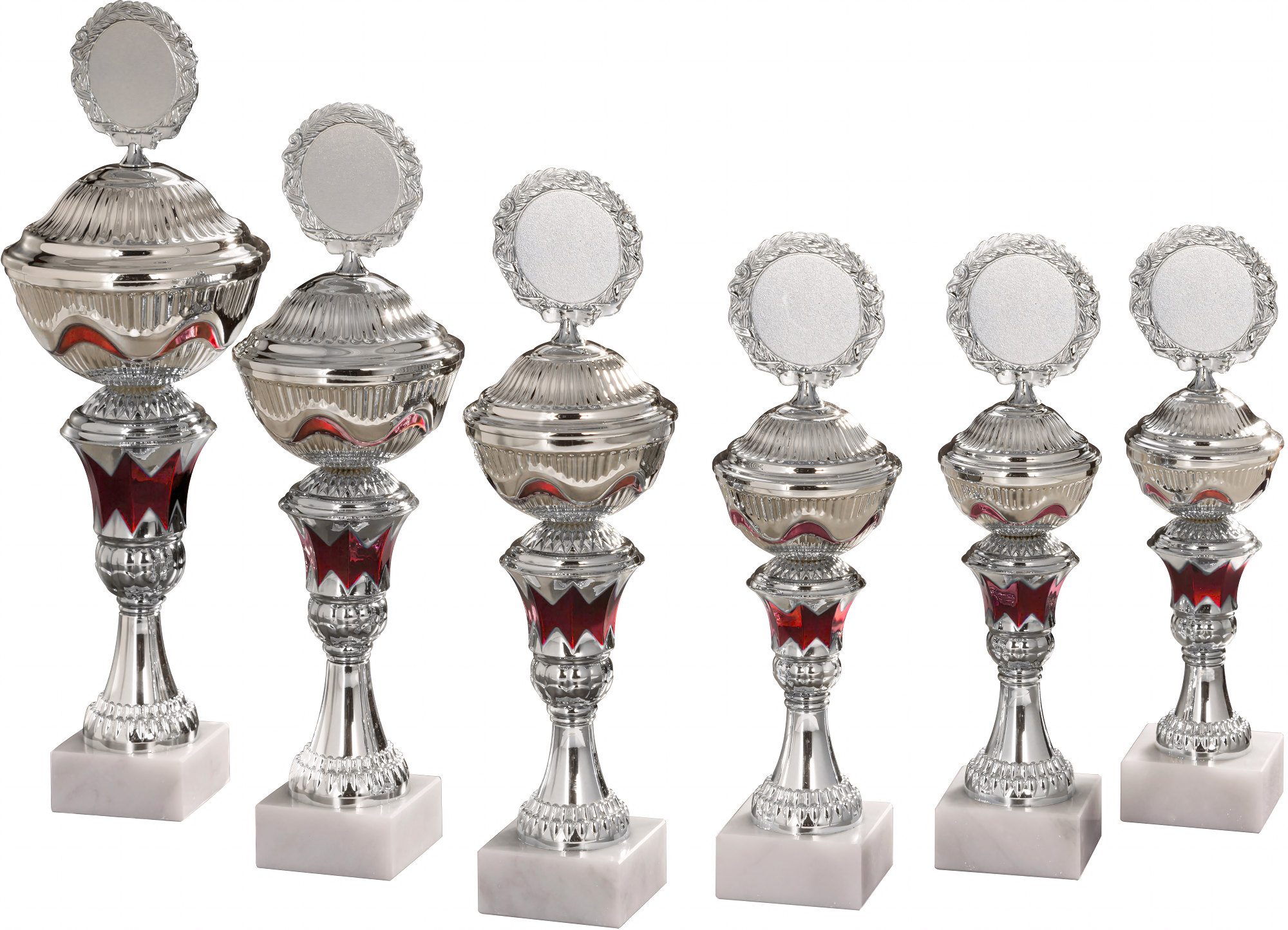 Pokal David 27,2 cm Rot-Silber