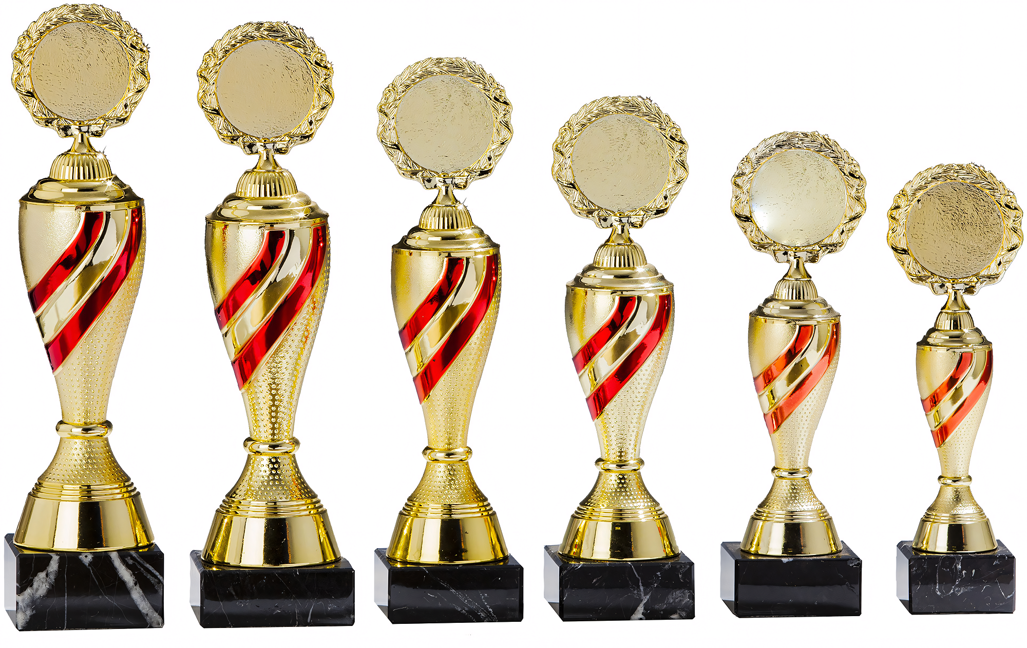 Pokal Xaver 28,5 cm Gold-Rot