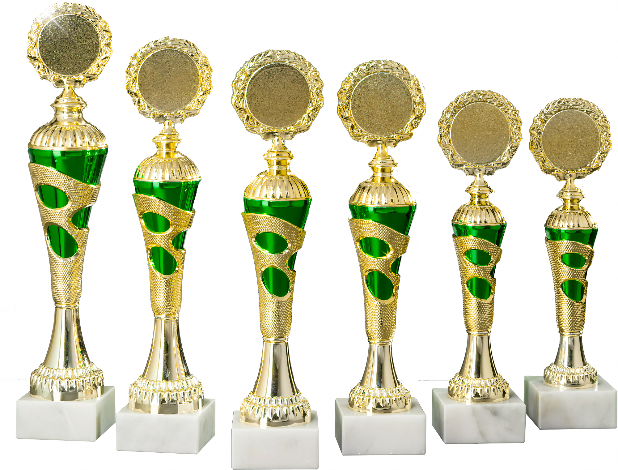 Pokal Sinaida 29 cm Gold-Grün